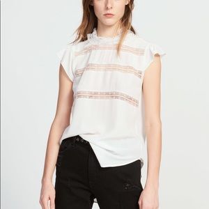 Sandro 100% silk sleeveless top